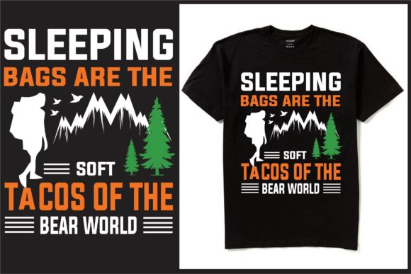 Camping Under the Stars: The Perfect Sleeping Bags T-Shirt Design