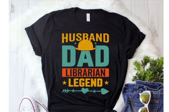 Celebrate Every Role with the Husband Dad Librarian Legend Design Svg