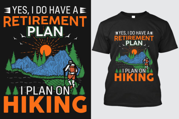 Conquer the Trail: A Modern Hiking T-shirt Design for Creatives