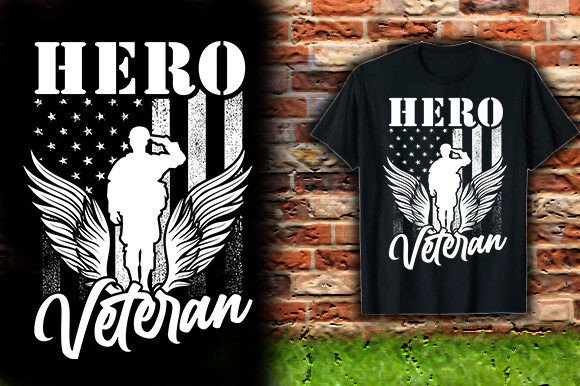 Honoring Service: The Power of a Hero Veteran Vector Flag T-Shirt Design