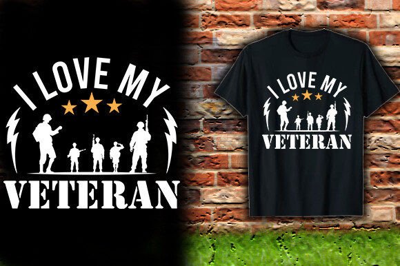 I LOVE MY VETERAN Vector T-Shirt Design: A Designer's Guide