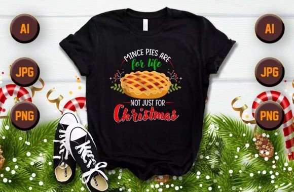 Mince Christmas Custom T-Shirt Design: A Festive Digital Asset