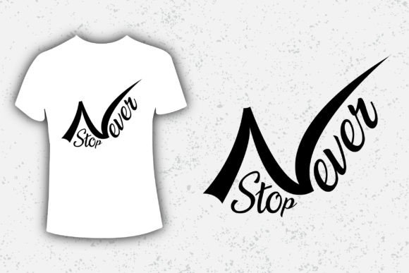 Never Stop -Typography Design: Your Secret Weapon for Brand Momentum