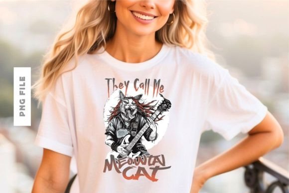 They Call Me Meowtal Cat T-shirt Design: A Purrfect Blend of Attitude and Style